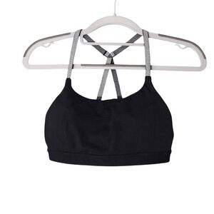 Athleta Sports Bra XS Strappy Cage Removable Pad Medium Support Athleisure Gym